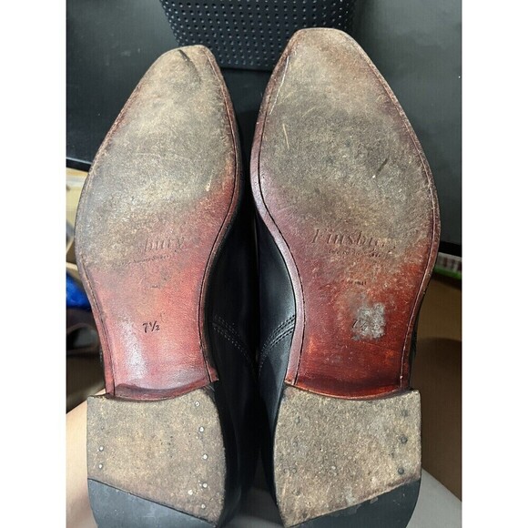 Finsbury Minister Mens Black Cap Toe Dress Shoes Size 7.5 - Picture 5 of 5